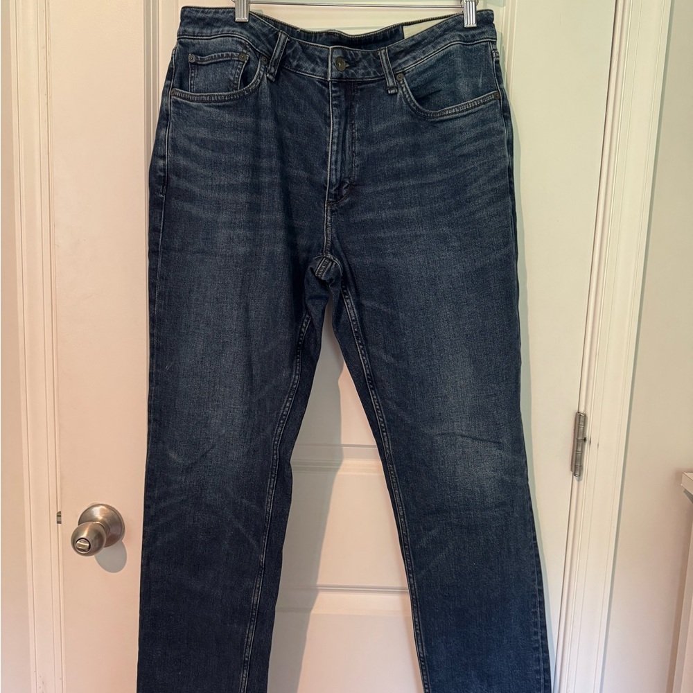 rag & bone athletic Straight Blue Jeans